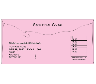 Sunday Sacrificial Giving