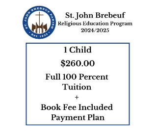 1 Child Tuition Payment