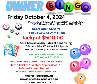 Dinner Bingo