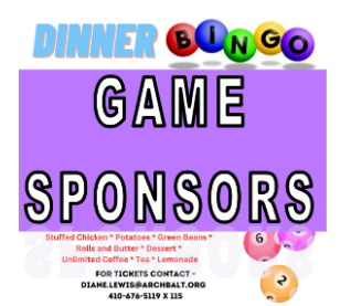 Dinner Bingo Sponsors