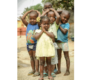 Poor children in Zambia, Africa