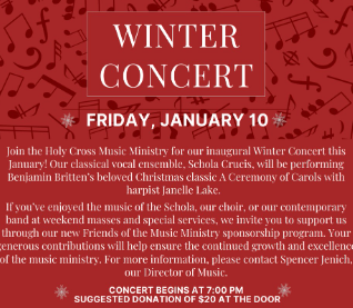 Ceremony of Carols Winter Concert