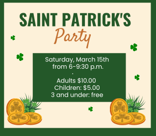 St. Patrick's Day Event - Adult Tickets