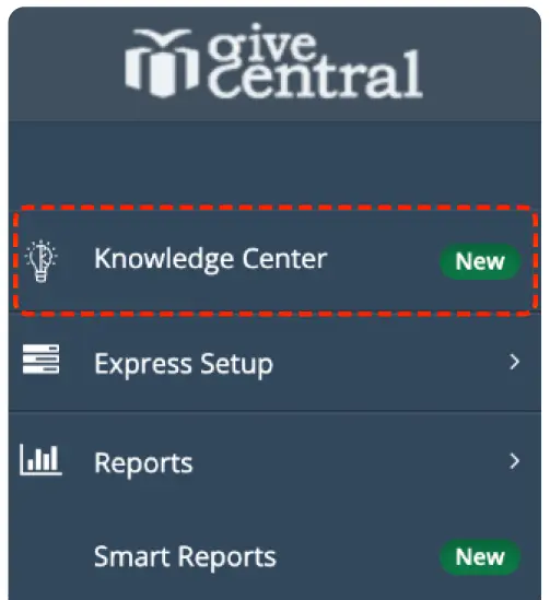 Knowledge Center Screenshot